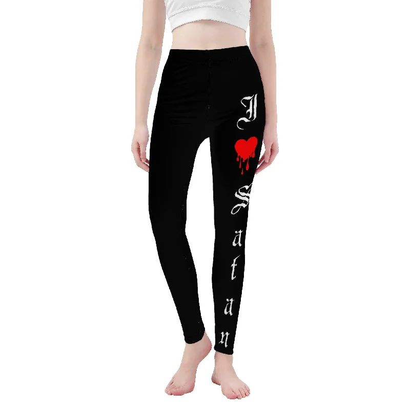 I Love Satan Yoga Leggings