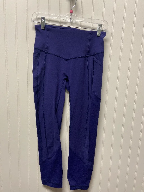 Athletic Leggings By Lululemon In Blue, Size: S