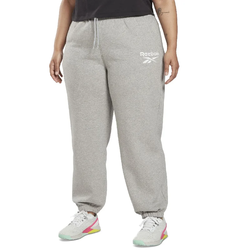 Reebok Plus Size Identity Logo Fleece Joggers