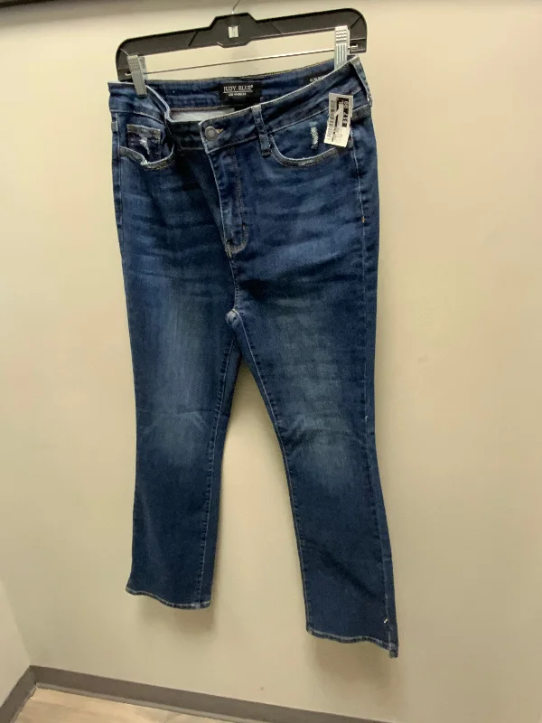 Jeans Boot Cut By Judy Blue In Blue Denim, Size: 10