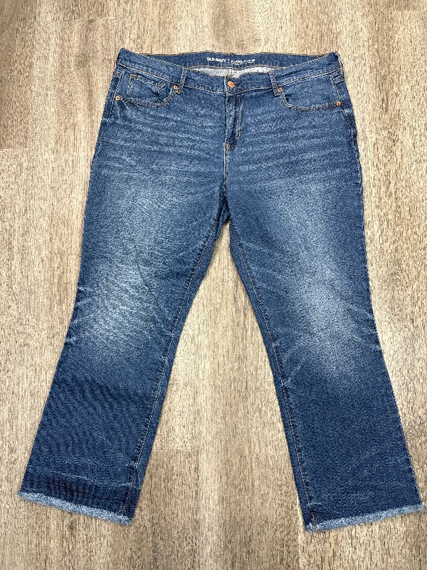 Jeans Flared By Old Navy In Blue Denim, Size: 14