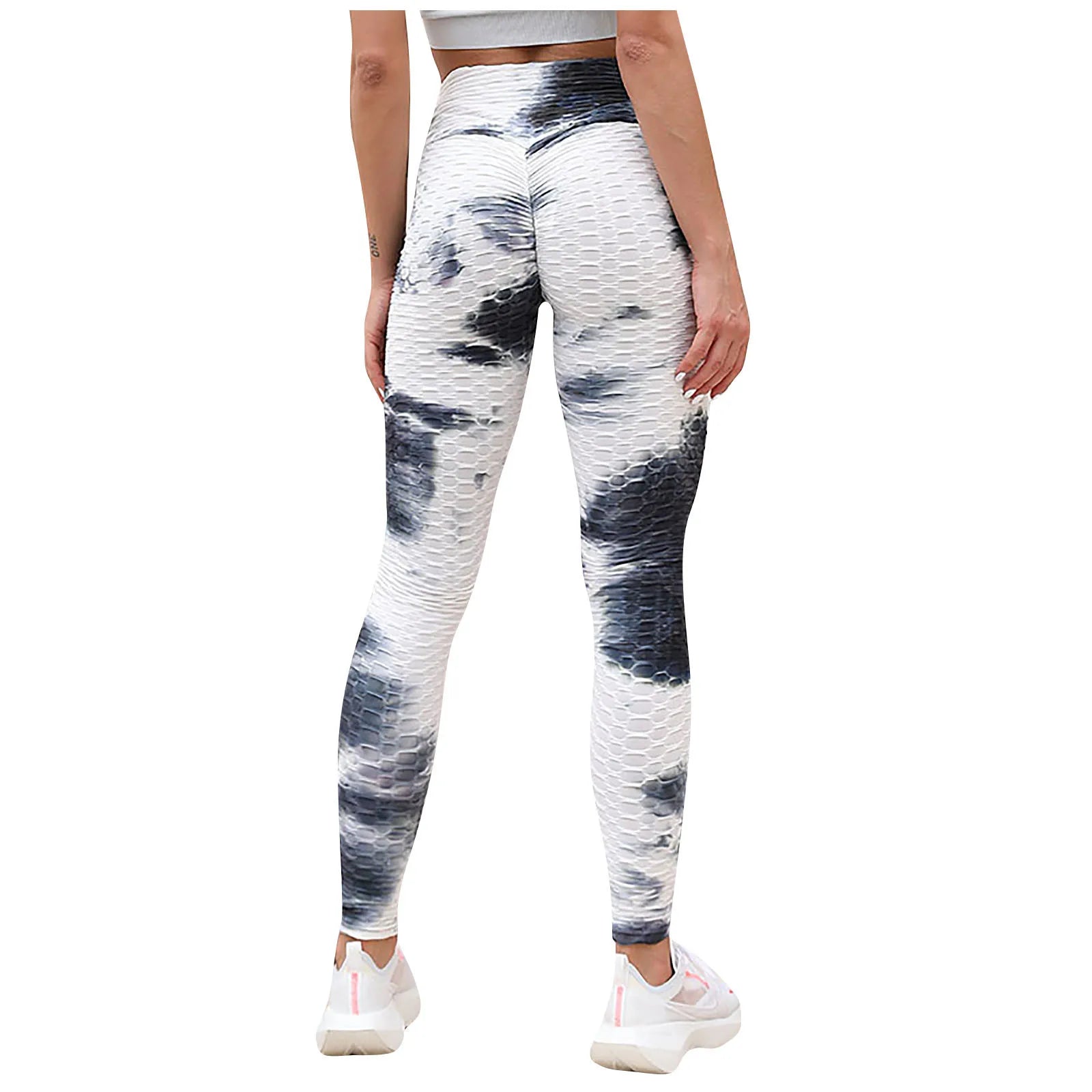 Modern Slim Hip Lifting Tie-Dye Yoga Plus Size Exercise Bottom Leggings