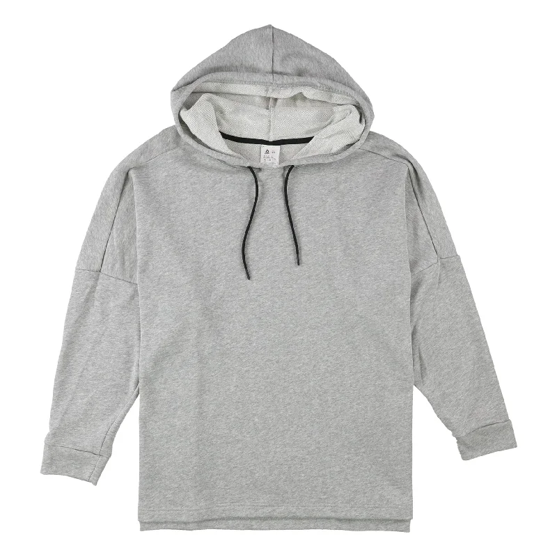 Reebok Womens WOR Cover-Up Hoodie Sweatshirt, Grey, XX-Large