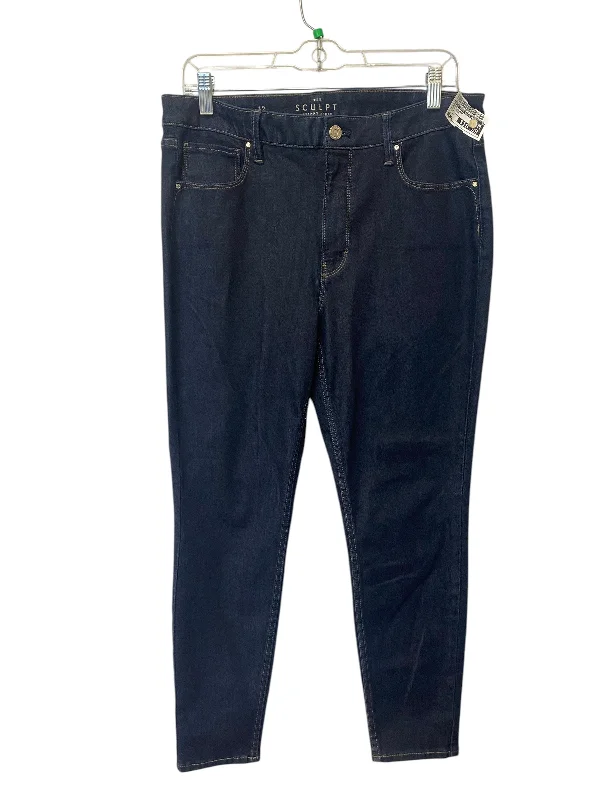 Jeans Skinny By White House Black Market In Blue Denim, Size: 12