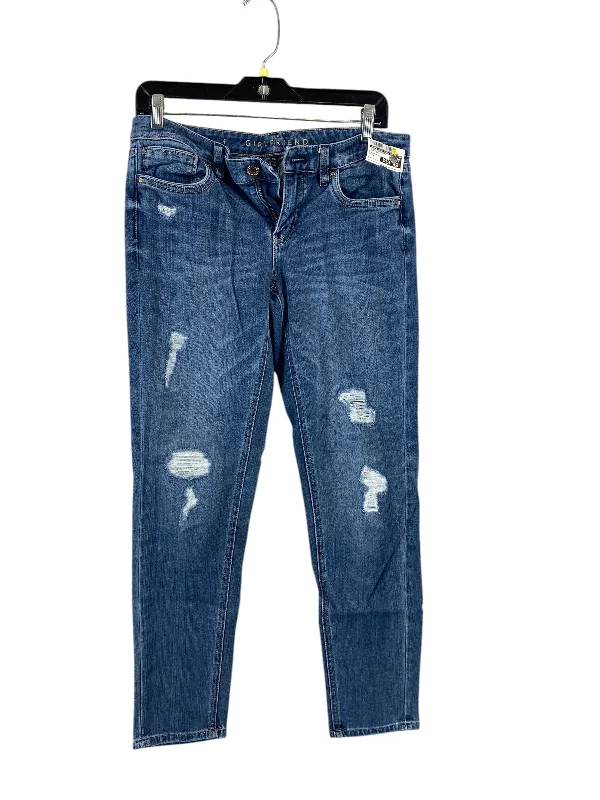 Jeans Boyfriend By White House Black Market In Blue Denim, Size: 4