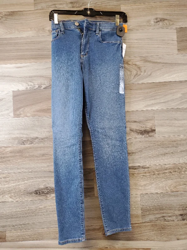 Jeans Skinny By Gap In Blue Denim, Size: 8