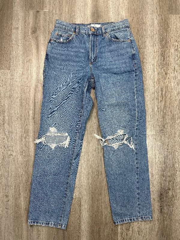 Jeans Straight By Garage In Blue Denim, Size: 4