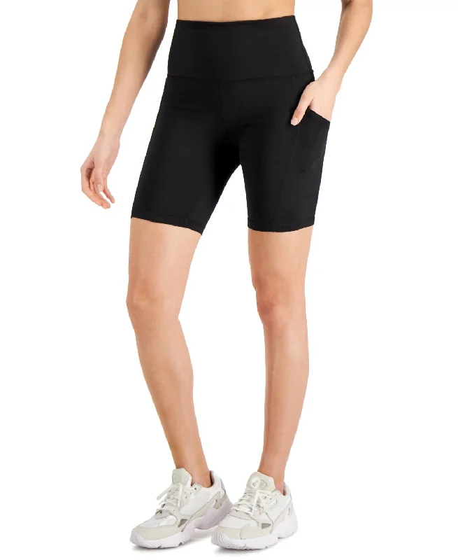 ID Ideology Womens Petite Compression 7 Bike Shorts