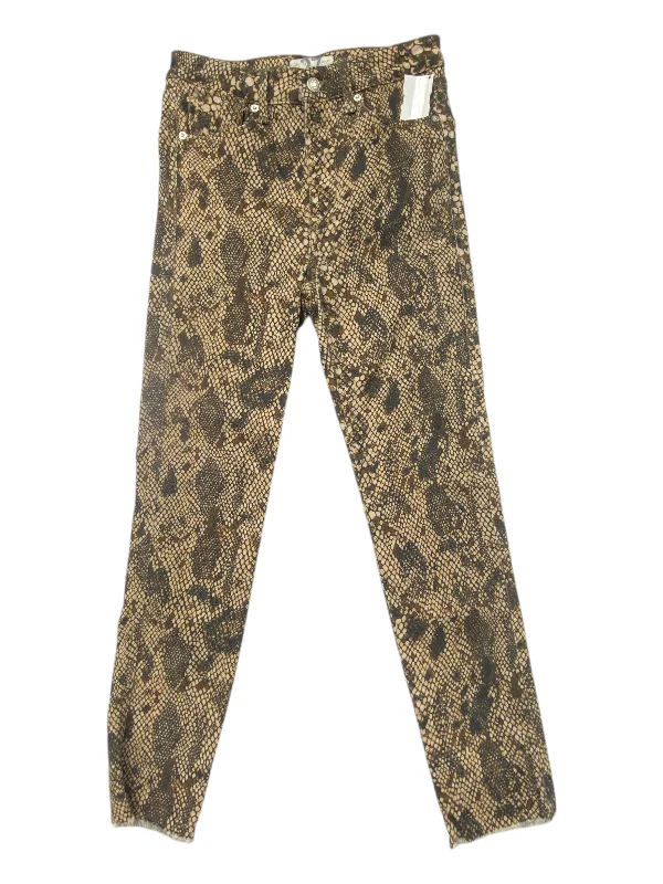 Jeans Skinny By We The Free In Animal Print, Size: 4