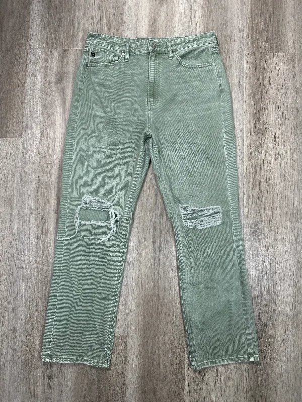 Jeans Boot Cut By Kancan In Green Denim, Size: 8