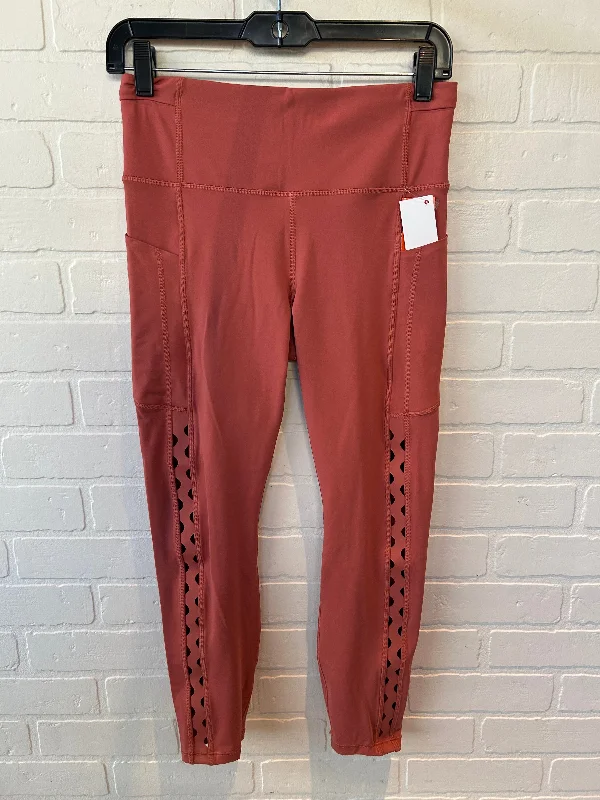 Athletic Leggings By Athleta In Orange, Size: 8