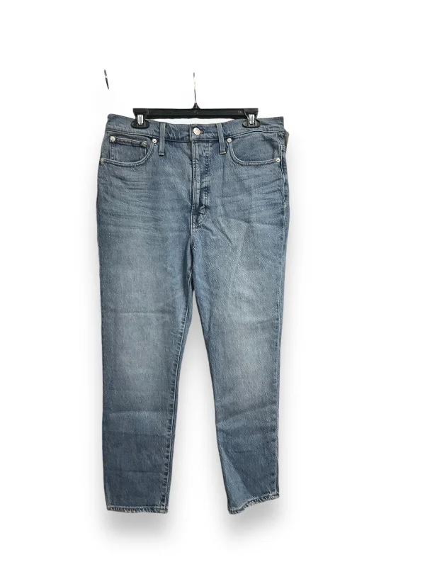 Jeans Straight By Madewell In Blue Denim, Size: 10