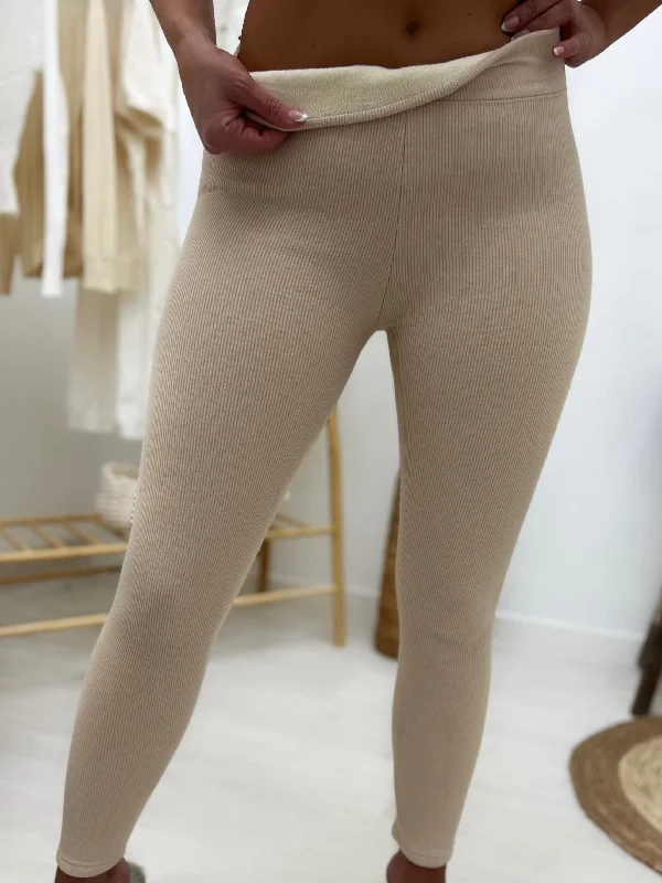 Legging Polaire ISABEAU - BEIGE