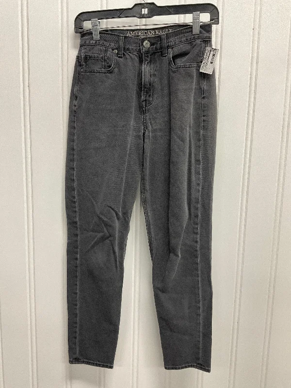 Jeans Straight By American Eagle In Black, Size: 0