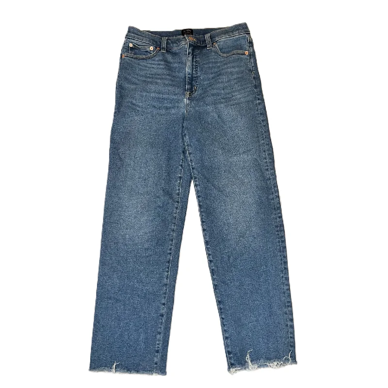 Jeans Straight By J. Crew In Blue Denim, Size: 8